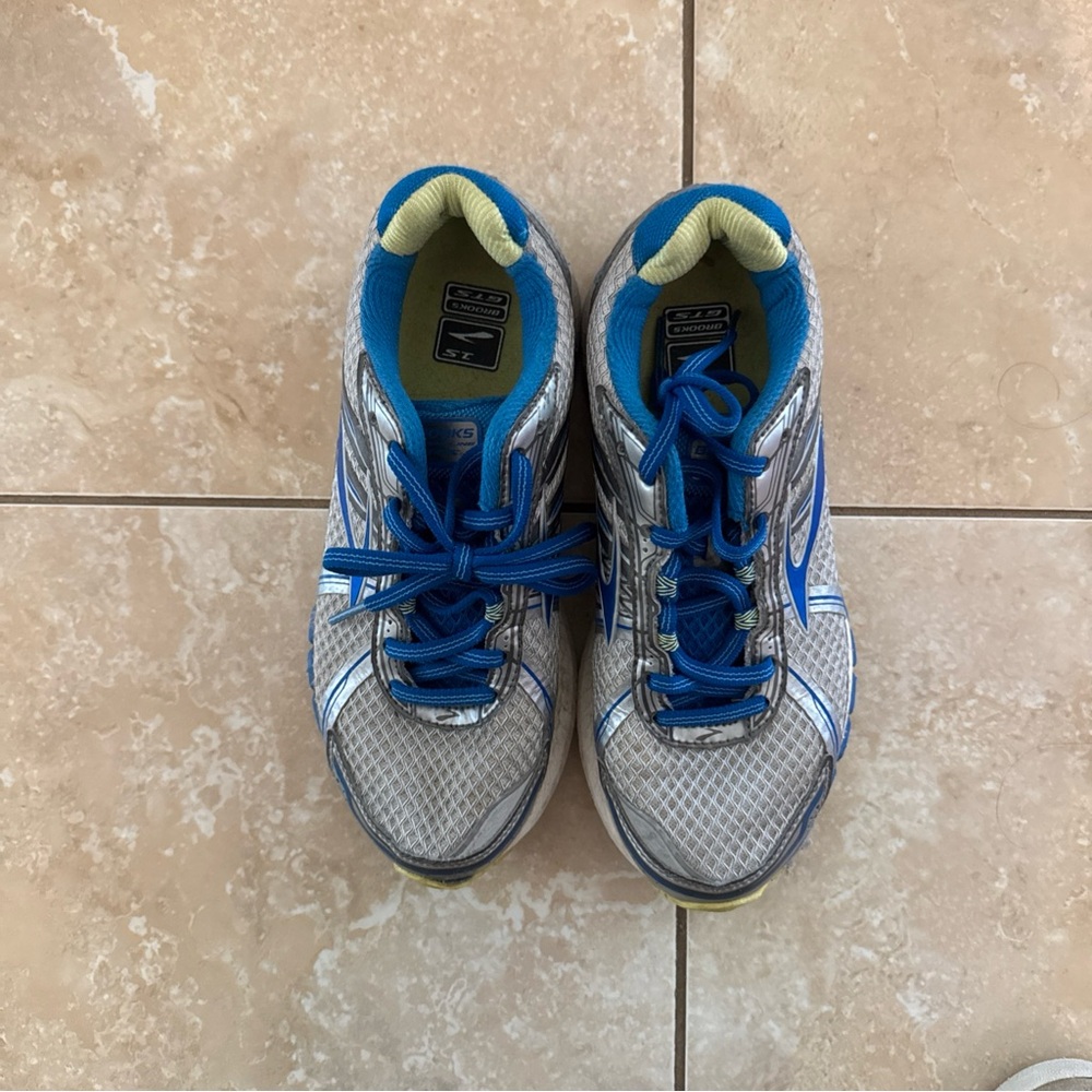 Brooks Blue and White Running Shoes